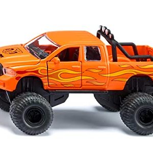 Siku 2358, Dodge RAM 1500 z oponami balonowymi, Zabawkowy samochód, 1:50, Metal,tworzywo sztuczne, Czarny,pomarańczowy, Wymienne koła, Otwierane drzwi, pokrywa silnika i klapa tylna Siku 2358, Dodge RAM 1500 z oponami balonowymi, Zabawkowy samochód, 1:50, Metal,tworzywo sztuczne, Czarny,pomarańczowy, Wymienne koła, Otwierane drzwi, pokrywa silnika i klapa tylna