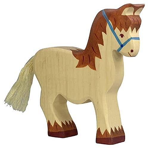 Holztiger 80038 figurka do zabawy koń pociągany - obrazek 1