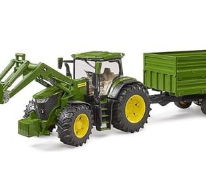 Bruder 03155 John Deere 7R 350 z ładowaczem czołowym i przyczepą transportową Bruder 03155 John Deere 7R 350 z ładowaczem czołowym i przyczepą transportową