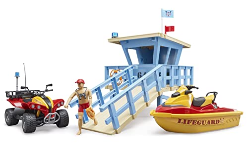 Bruder 62780 bworld Set Life Guard Station, 1:16 - obrazek 1