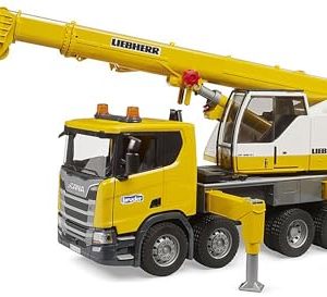 Bruder 03571 – Ciężarówka z Dźwigiem Scania Super 560R Liebherr – Moduł świetlno-dźwiękowy – 1:16 Bruder 03571 – Ciężarówka z Dźwigiem Scania Super 560R Liebherr – Moduł świetlno-dźwiękowy – 1:16