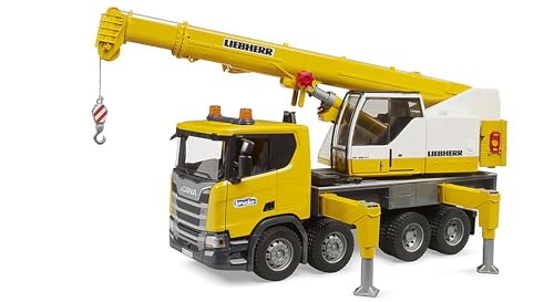 Bruder 03571 - Ciężarówka z Dźwigiem Scania Super 560R Liebherr - Moduł świetlno-dźwiękowy - 1:16 - obrazek 1
