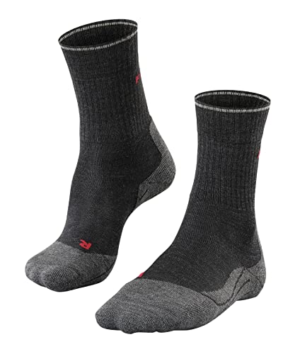 FALKE Kobiety Skarpety do wędrówek TK2 Explore Wool Silk W So Wełna Merynosa przeciw pęcherzom grube 1 Para, Szary Anthracite Melange 3080, 41 42 FALKE Kobiety Skarpety do wędrówek TK2 Explore Wool Silk W So Wełna Merynosa przeciw pęcherzom grube 1 Para, Szary Anthracite Melange 3080, 41 42