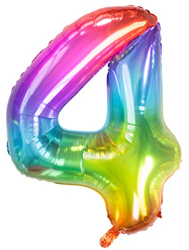 Folat Balon foliowy Yummy Gummy Rainbow Numer 4 86 cm - obrazek 1
