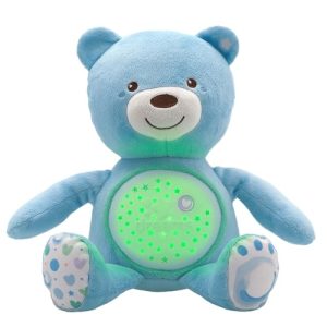 Chicco First Dreams Miś z Projektorem – Lampka Nocna – Świetlne i Melodie – Niebieska Chicco First Dreams Miś z Projektorem – Lampka Nocna – Świetlne i Melodie – Niebieska