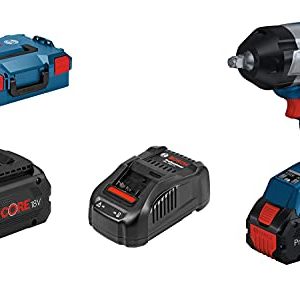 Bosch Professional system 18V: akumulatorowy klucz udarowy BITURBO GDS 18V 1000 C (2 akumulatory ProCORE 5.5Ah szybka ładowarka GAL 1880 CV, walizka L BOXX) Bosch Professional system 18V: akumulatorowy klucz udarowy BITURBO GDS 18V 1000 C (2 akumulatory ProCORE 5.5Ah szybka ładowarka GAL 1880 CV, walizka L BOXX)