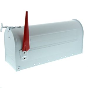 BURG WÄCHTER Amerykańska skrzynka na listy, U.S. Mailbox z obrotową flagą bez plakietki nazwisko, Stal, US Box 891 W, Biały (podobny do RAL 9016) BURG WÄCHTER Amerykańska skrzynka na listy, U.S. Mailbox z obrotową flagą bez plakietki nazwisko, Stal, US Box 891 W, Biały (podobny do RAL 9016)