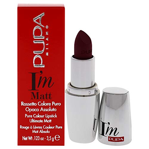 Pupa Milano I Am Matte Pure Color Szminka 032 Fancy Mauve dla kobiet 0,123 oz 1 sztuka Pupa Milano I Am Matte Pure Color Szminka 032 Fancy Mauve dla kobiet 0,123 oz 1 sztuka