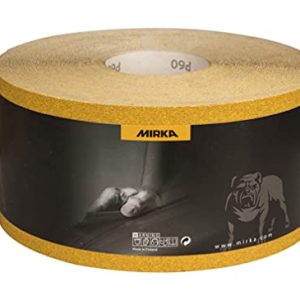 Mirka Gold Uniwersalny papier ścierny Rolka 115mm x 50m / ziarnistość P120 Do szlifowania tynku, szpachli, płyt wiórowych, drewna, lakieru Mirka Gold Uniwersalny papier ścierny Rolka 115mm x 50m / ziarnistość P120 Do szlifowania tynku, szpachli, płyt wiórowych, drewna, lakieru