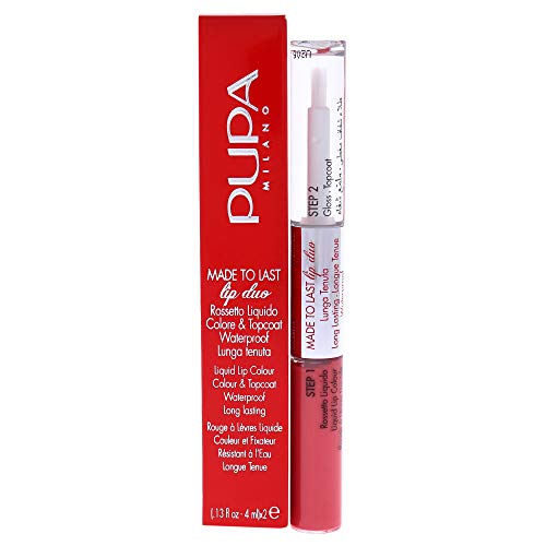 Pupa Milano, Made To Last Lip Duo, wodoodporna pomadka w płynie i błyszczyk 008, 8 ml - obrazek 1