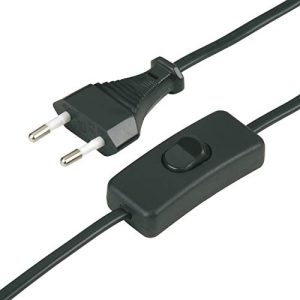 REV 0505681555 przewód zasilający, kabel z przełącznikiem i wtyczką euro, 2 m, maks. A, czarny REV 0505681555 przewód zasilający, kabel z przełącznikiem i wtyczką euro, 2 m, maks. A, czarny