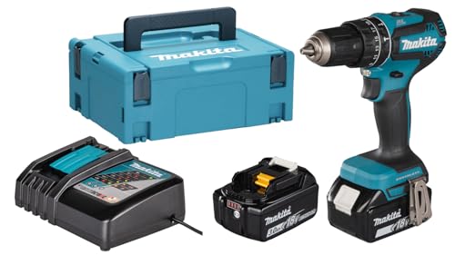 Makita DHP485RFJ Wkrętarka Udarowa 18V 2x3,0Ah - obrazek 1