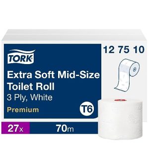 Tork Mid size miękki papier toaletowy, 3 warstwowy Tork Mid size miękki papier toaletowy, 3 warstwowy