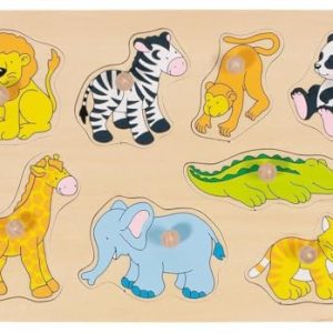 Goki, układanka z uchwytami ZOO Goki, układanka z uchwytami ZOO
