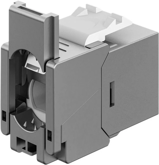 Moduł Keystone RJ45 CAT 6A, STP, Slim i Short, zacisk uziemiający 77942 - obrazek 3