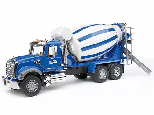 bruder 02814 betoniarka Mack Granite, betoniarka, pojazd budowlany, transporter - obrazek 1