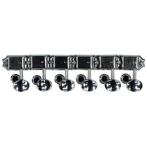 Fender® »AMERICAN VINTAGE STRAT®/TELE® TUNING MACHINES« zestaw mechaniczny do gitary elektrycznej, współczynnik 15:1 6 Si. Kolor: niklowany - obrazek 1