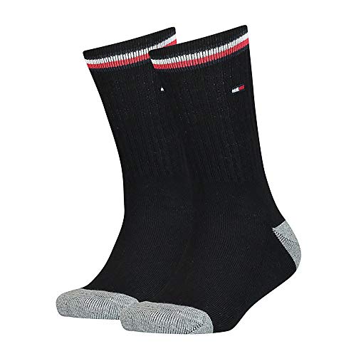 Tommy Hilfiger Skarpety dziecięce Iconic Kids’ Sports (2 sztuki), czarny, 31 Tommy Hilfiger Skarpety dziecięce Iconic Kids’ Sports (2 sztuki), czarny, 31