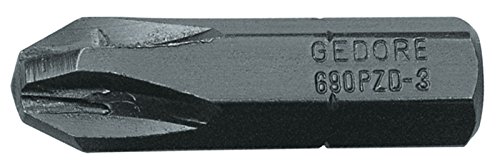 Gedore 690 PZD 3 S 010 bity wkrętakowe 1/4", opakowanie ekonomiczne 10 TLG, krzyżakowe PZ - obrazek 1