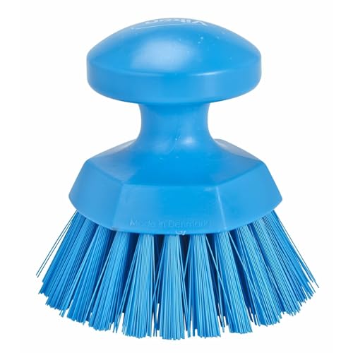 Vikan 3885n Round Professional Heavy Duty Stiff Scrubbing Brush 130 mm x 100