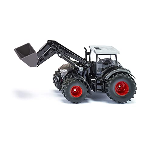 Siku 1990, Fendt 942 Vario z ładowaczem czołowym, Ciągnik zabawka, 1:50, Metal,Plastik, Czarny, ruchoma łopata i ładowacz czołowy, sprzęg tylny przedni - obrazek 1