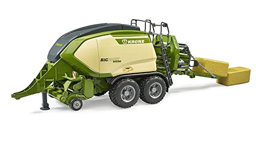 bruder 02033 Krone Big Pack 1290HDP VC z 2 belami kwadratowymi, rolnictwo, prasa, ciągnik - obrazek 1