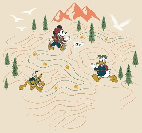 Disney Komar Fototapeta z włókniny Mickey Meets the Mountain Rozmiar: 300 x 280 cm (szerokość wysokość) pokój dziecięcy, tapeta, góry IADX6 035 - obrazek 1
