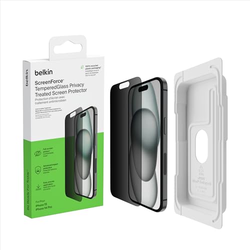 Szkło do etui Belkin SF TG AM Treated Privacy 1 Pack prywatyzujące iPhone 15 / 14 Pro Szkło do etui Belkin SF TG AM Treated Privacy 1 Pack prywatyzujące iPhone 15 / 14 Pro