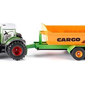 siku 1989, Fendt with Hooklift trailer and Carriage, 1:50, Metal/Plastic, Green, Fully functional skip siku 1989, Fendt with Hooklift trailer and Carriage, 1:50, Metal/Plastic, Green, Fully functional skip