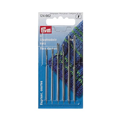 prym stal srebrna (rozmiar 1 5) Krótkie igły Darning Igle Sztuk - obrazek 1