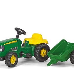 Rolly Toys Rollykid John Deere Ciągnik z Przyczepą – Zielony Rolly Toys Rollykid John Deere Ciągnik z Przyczepą – Zielony
