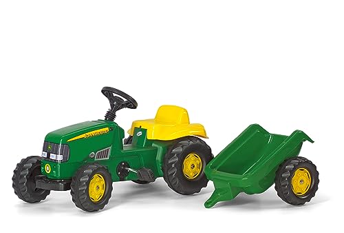 Rolly Toys Rollykid John Deere Ciągnik z Przyczepą – Zielony Rolly Toys Rollykid John Deere Ciągnik z Przyczepą – Zielony