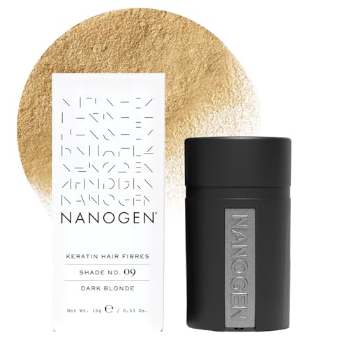 Nanogen Keratin włókna zagęszczające do włosów, 15 g, ciemny blond - obrazek 1
