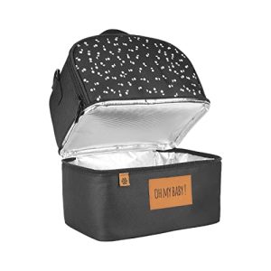 Badabulle Torba termiczna Pick & Go, z wieloma kieszeniami, czarna Badabulle Torba termiczna Pick & Go, z wieloma kieszeniami, czarna