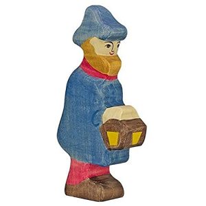 Holztiger 80292 figurka do zabawy pasterz z lampką Holztiger 80292 figurka do zabawy pasterz z lampką