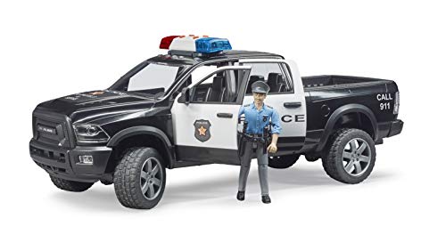 Bruder 02505 RAM 2500 policyjny pickup z policjantem i modułem świetlno-dźwiękowym - obrazek 1