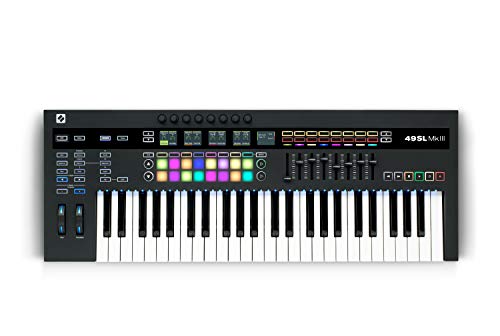 Novation 49SL MkIII MIDI keyboard z 49 przyciskami i sekwencerem oraz integracją DAW Novation 49SL MkIII MIDI keyboard z 49 przyciskami i sekwencerem oraz integracją DAW