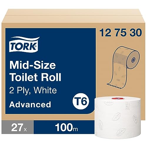T6 Tork Mid Size Papier Toalet. 127530 27 Rolek T6 Tork Mid Size Papier Toalet. 127530 27 Rolek