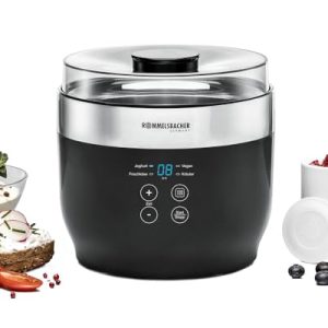 Rommelsbacher Jg 80 Jona Jogurtownica, Czarny/Srebrny, 20W 230V Rommelsbacher Jg 80 Jona Jogurtownica, Czarny/Srebrny, 20W 230V