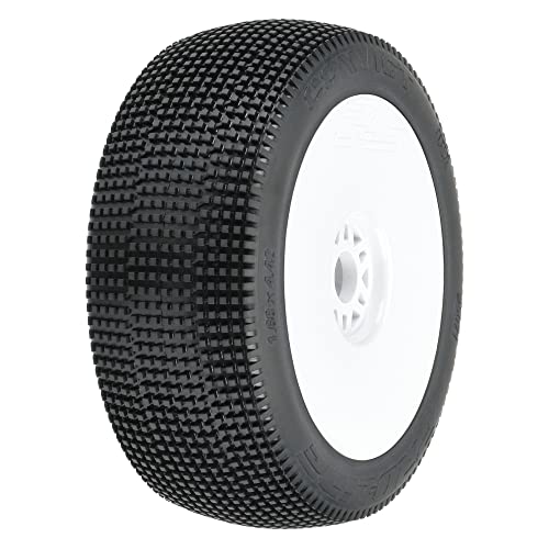 1/8 Convict S3 przód/tył Buggy Tires Mounted 17 mm White Wheels (2)