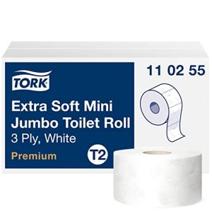 Tork papier toaletowy Jumbo mini biały T2, Premium, 3 zagniecenia, 12 x 120 m, 110255 Tork papier toaletowy Jumbo mini biały T2, Premium, 3 zagniecenia, 12 x 120 m, 110255