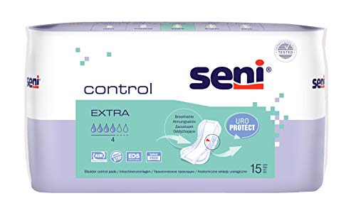Seni 13449 Control extra wkładki do inkontynencji z 4 kroplami 15 sztuk - obrazek 1