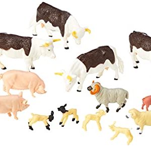 Britains Tomy Figurki kolekcjonerskie, zestaw 17 figurek zwierząt gospodarskich dla dorosłych 43096, model w skali 1/32, odpowiednia dzieci wieku od 3 lat, wielokolorowe Britains Tomy Figurki kolekcjonerskie, zestaw 17 figurek zwierząt gospodarskich dla dorosłych 43096, model w skali 1/32, odpowiednia dzieci wieku od 3 lat, wielokolorowe