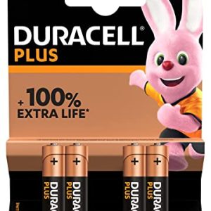 Duracell Baterie Alkaliczne Plus Power AAA – 4 szt.