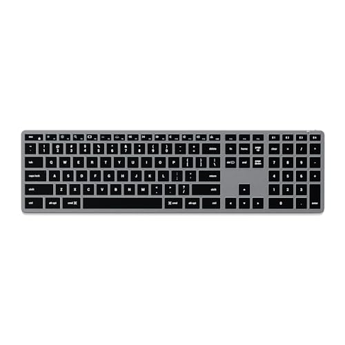 Satechi Slim X3 Bezprzewodowa Klawiatura - Podświetlana Numeryczna - Szara - obrazek 1