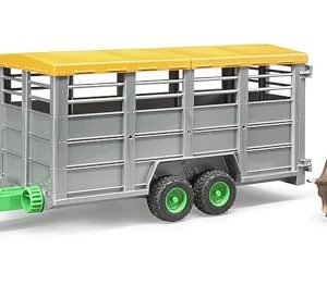 bruder 02227 Przyczepa do przewozu zwierząt z 1 krową 1:16 Transporter zwierząt, przyczepa, rolnictwo, farma, ciężarówka, zabawka bruder 02227 Przyczepa do przewozu zwierząt z 1 krową 1:16 Transporter zwierząt, przyczepa, rolnictwo, farma, ciężarówka, zabawka