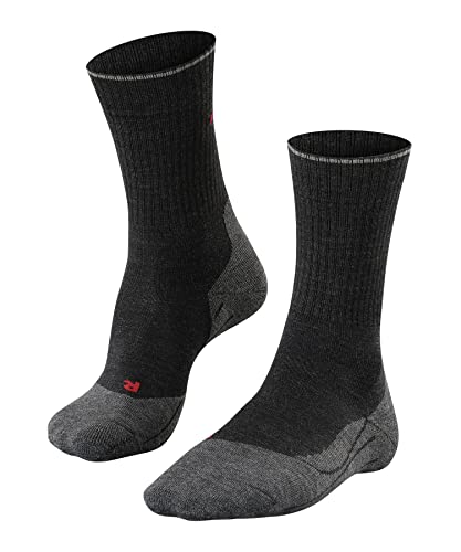 FALKE Mężczyźni Skarpety do wędrówek TK2 Explore Wool Silk M SO Wełna Merynosa przeciw pęcherzom grube 1 Para, Szary (Anthracite Melange 3080), 39 41 FALKE Mężczyźni Skarpety do wędrówek TK2 Explore Wool Silk M SO Wełna Merynosa przeciw pęcherzom grube 1 Para, Szary (Anthracite Melange 3080), 39 41