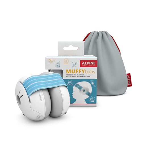 Alpine Muffy Baby nauszniki przeciwhałasowe, ochrona słuchu dla niemowląt i małych dzieci w wieku od 12 do 36 miesięcy, słuchu, poprawia sen podróży, wygodne dopasowanie, niebieskie Alpine Muffy Baby nauszniki przeciwhałasowe, ochrona słuchu dla niemowląt i małych dzieci w wieku od 12 do 36 miesięcy, słuchu, poprawia sen podróży, wygodne dopasowanie, niebieskie