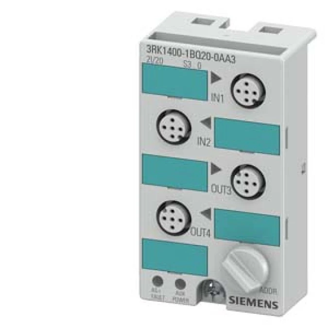 Moduł cyfrowy AS‑INTERFACE K45 IP67 M12 3RK1400‑1BQ20‑0AA3 - obrazek 1