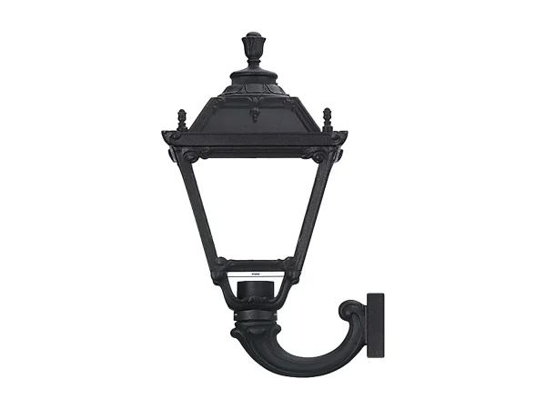 INDURA MEDIUM 4 kinkiet styl klasyczny – wys. 64 cm x szer. 39 cm – E27 42W – ?ywica – IP55 – czarny 3715039 INDURA MEDIUM 4 kinkiet styl klasyczny – wys. 64 cm x szer. 39 cm – E27 42W – ?ywica – IP55 – czarny 3715039